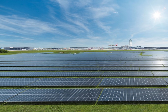 Photovoltaikanlagen Flughafen Wien